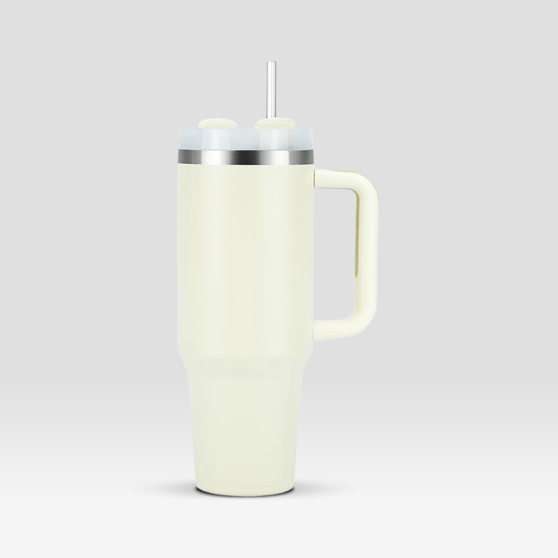 Gourde Avec Paille Blanche 1500ml / Blanc