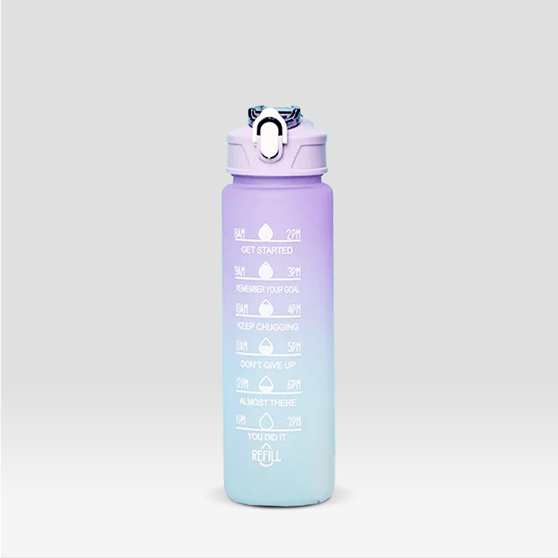 Gourde avec paille Violette et Bleue Violet et Bleu / 800ml