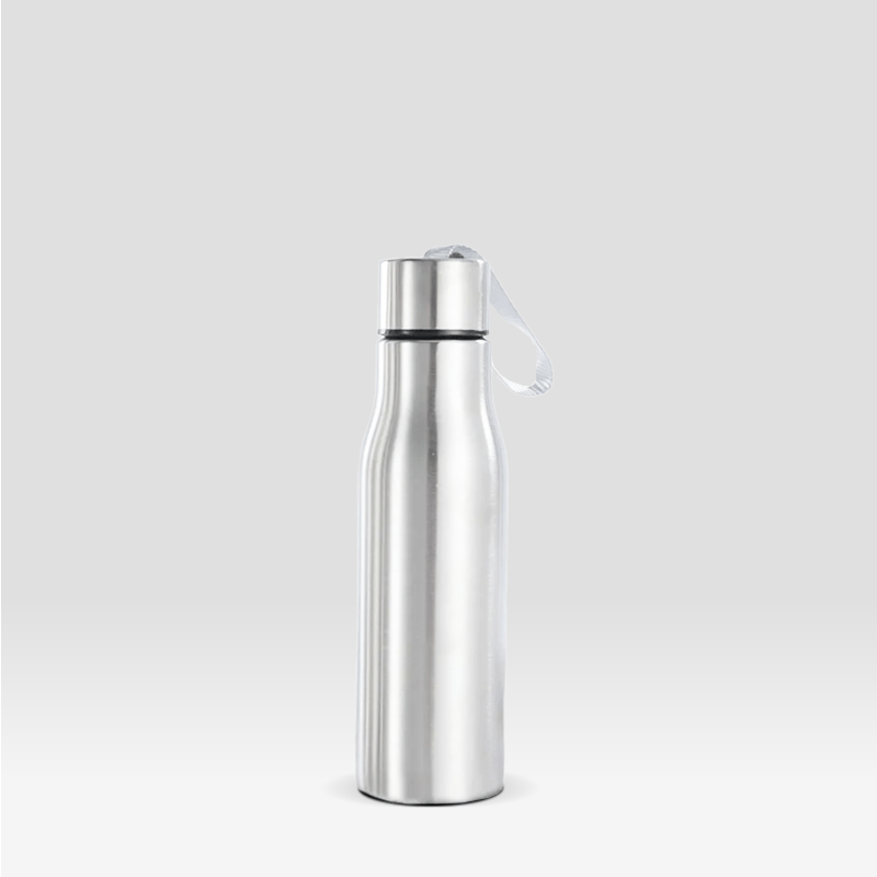 Gourde de Vélo 500ml en Inox Argent / 500ml