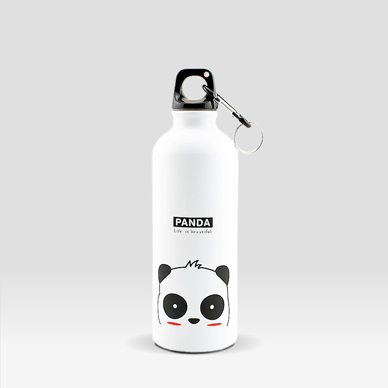 Gourde en Métal Panda Blanc / 500-600ml